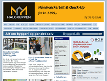 Tablet Screenshot of byggeri.dk